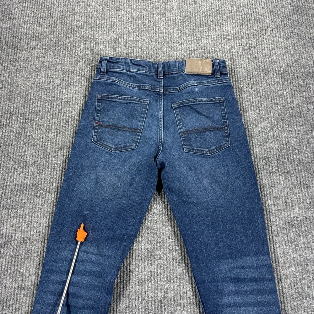 Tommy Hilfiger Straight Jeans Boys Size 14 Blue Stretch Adjustable Waist